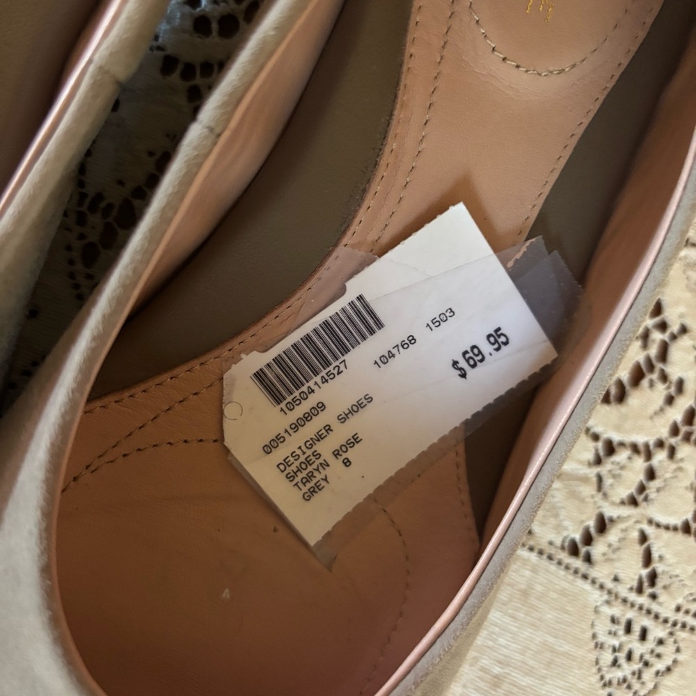 NWT taryn rose beige flats size 8 - Picture 2 of 9